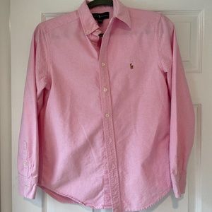 Boys Ralph Lauren pink dress shirt